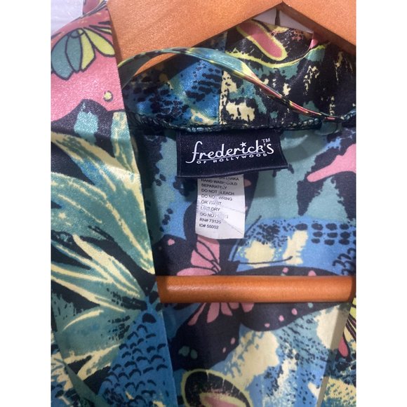 Frederick's of Hollywood Short Multi-Color Robe Size Small - Picture 5 of 7